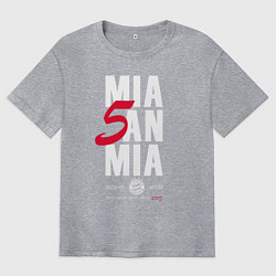 Футболка оверсайз мужская Bayern FC: Mia San Mia, цвет: меланж