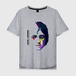 Мужская футболка оверсайз John Lennon: Techno