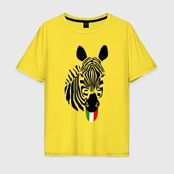 Футболка оверсайз мужская Juventus Zebra, цвет: желтый