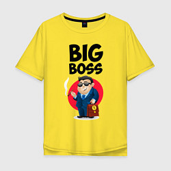 Мужская футболка оверсайз Big Boss / Начальник