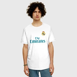 Футболка оверсайз мужская Real Madrid: Ronaldo 07, цвет: белый — фото 2