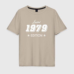 Футболка оверсайз мужская Limited Edition 1979, цвет: миндальный