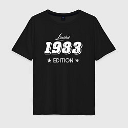 Футболка оверсайз мужская Limited Edition 1983, цвет: черный