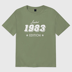 Футболка оверсайз мужская Limited Edition 1983, цвет: авокадо