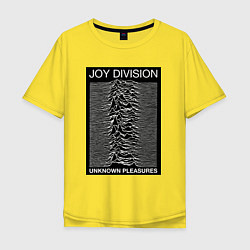 Футболка оверсайз мужская Joy Division: Unknown Pleasures, цвет: желтый