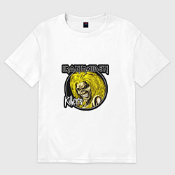 Футболка оверсайз мужская Iron Maiden Killers, цвет: белый