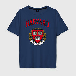 Мужская футболка оверсайз Harvard university