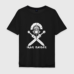 Футболка оверсайз мужская Iron Maiden, цвет: черный