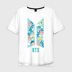 Мужская футболка оверсайз BTS Army Floral