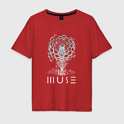 Футболка оверсайз мужская Muse, цвет: красный