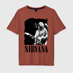 Мужская футболка оверсайз Black Nirvana
