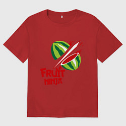 Мужская футболка оверсайз Fruit Ninja