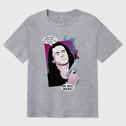 Футболка оверсайз мужская Томми Вайсо, цвет: меланж