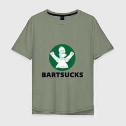 Мужская футболка оверсайз Bartsucks