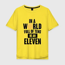 Футболка оверсайз мужская Be A Eleven, цвет: желтый