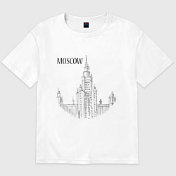 Мужская футболка оверсайз Moscow MSU