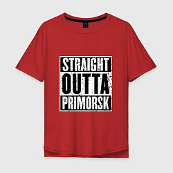 Мужская футболка оверсайз Straight Outta Primorsk
