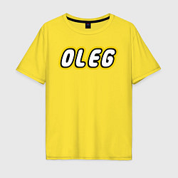 Футболка оверсайз мужская Oleg, цвет: желтый
