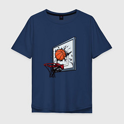 Мужская футболка оверсайз Уличный баскетбол