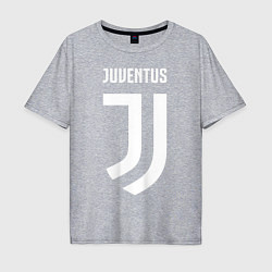 Футболка оверсайз мужская FC Juventus, цвет: меланж