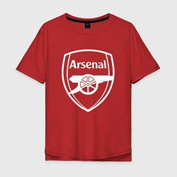 Футболка оверсайз мужская FC Arsenal, цвет: красный