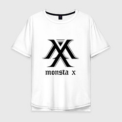 Футболка оверсайз мужская Monsta X, цвет: белый