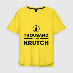Футболка оверсайз мужская Thousand Foot Krutch, цвет: желтый