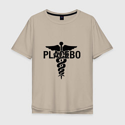 Футболка оверсайз мужская Placebo, цвет: миндальный