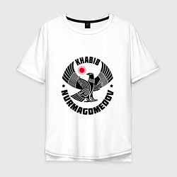 Футболка оверсайз мужская Khabib: Dagestan Eagle, цвет: белый