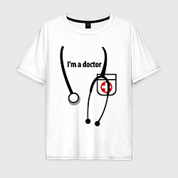 Мужская футболка оверсайз I m doctor