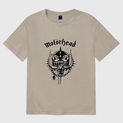 Футболка оверсайз мужская Motrhead: Black Devil, цвет: миндальный