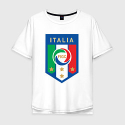Футболка оверсайз мужская Italia FIGC, цвет: белый
