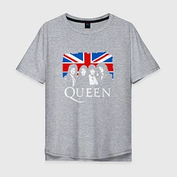 Футболка оверсайз мужская Queen UK, цвет: меланж