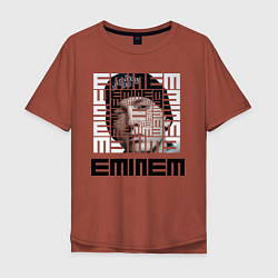 Футболка оверсайз мужская Eminem labyrinth, цвет: кирпичный