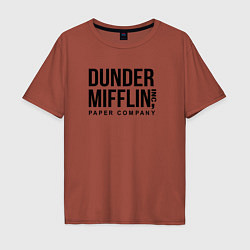 Мужская футболка оверсайз Dunder Mifflin