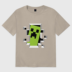 Мужская футболка оверсайз Crash Minecraft