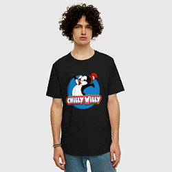 Футболка оверсайз мужская Chilly Willy, цвет: черный — фото 2
