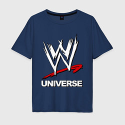 Футболка оверсайз мужская WWE universe, цвет: тёмно-синий