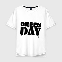 Мужская футболка оверсайз Greeen Day: spray style