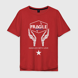 Футболка оверсайз мужская Fragile Express, цвет: красный