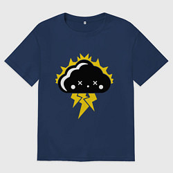 Мужская футболка оверсайз Тучка Аниме