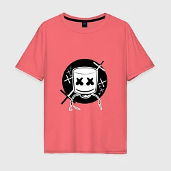 Мужская футболка оверсайз Marshmello: XXX