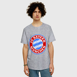 Футболка оверсайз мужская Bayern Munchen FC, цвет: меланж — фото 2