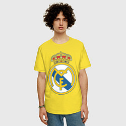 Футболка оверсайз мужская Real Madrid FC, цвет: желтый — фото 2