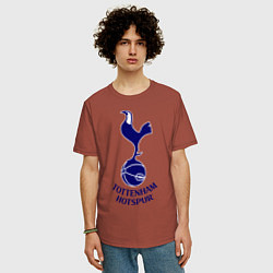 Футболка оверсайз мужская Tottenham FC, цвет: кирпичный — фото 2