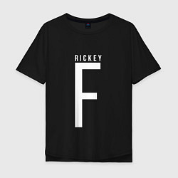 Футболка оверсайз мужская Rickey F, цвет: черный