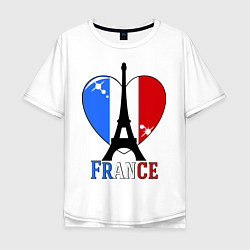 Мужская футболка оверсайз France Love