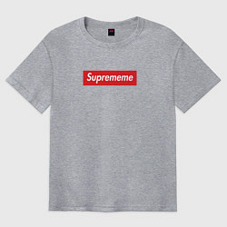 Футболка оверсайз мужская Suprememe, цвет: меланж