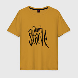 Футболка оверсайз мужская Don't Starve, цвет: горчичный