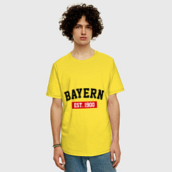 Футболка оверсайз мужская FC Bayern Est. 1900, цвет: желтый — фото 2